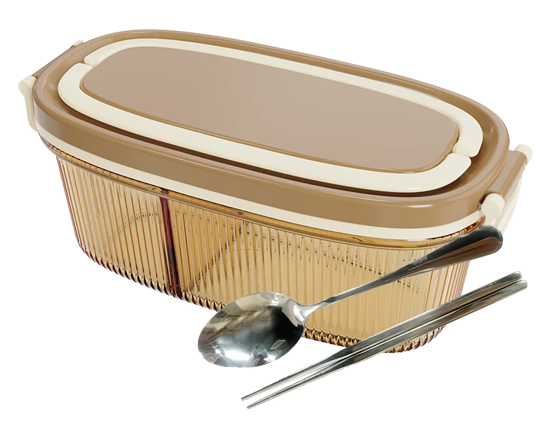 Oval Ribbed Lunch Container