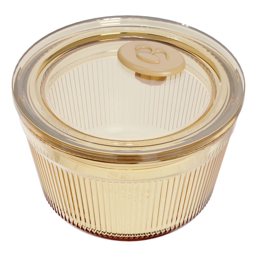 Round Ribbed Food Container