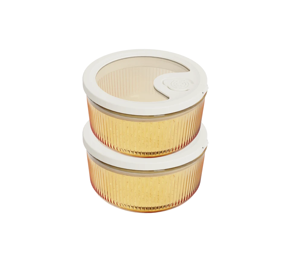 Round Ribbed Food Container
