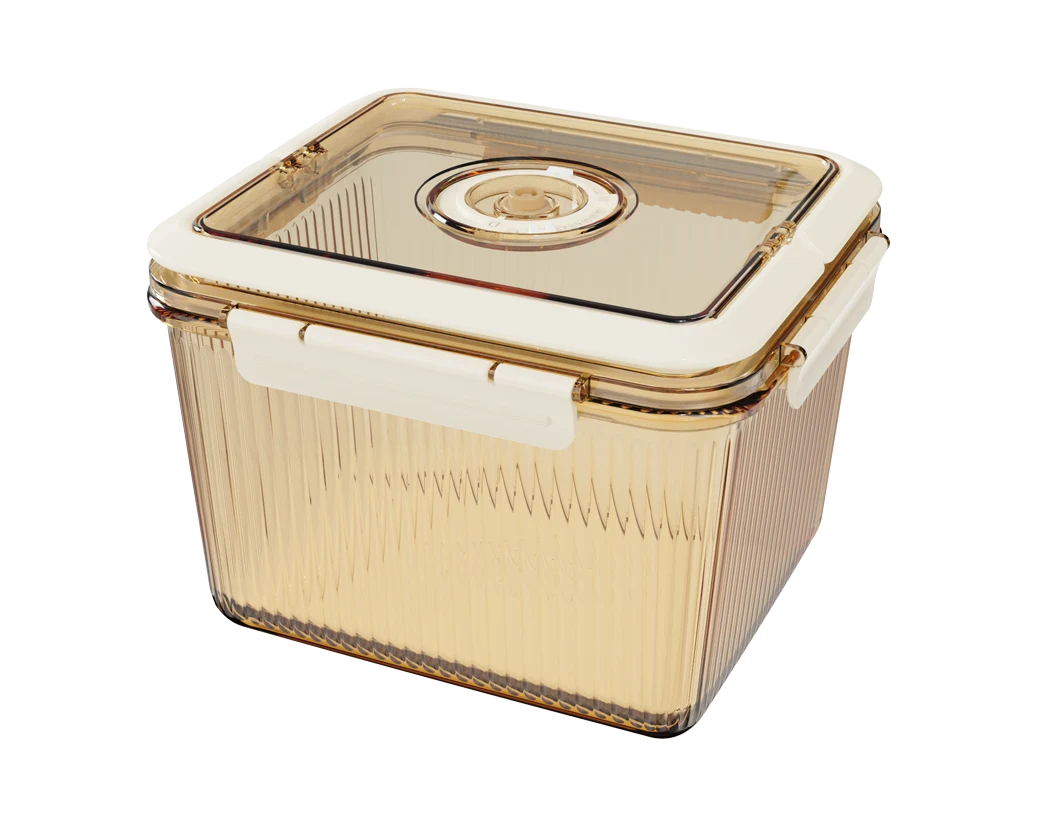 Rectangular Ribbed Food Container
