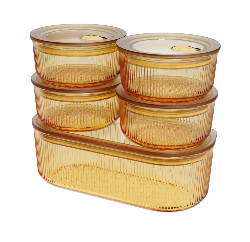 Ribbed Food Container