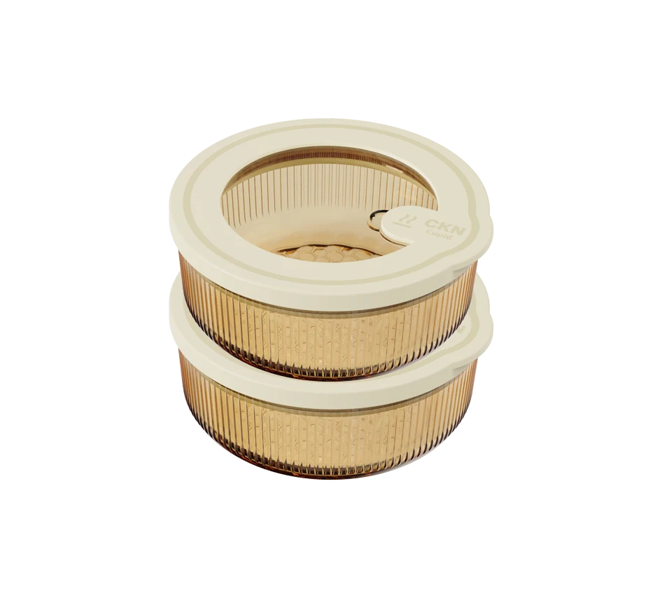 Round Ribbed Food Container