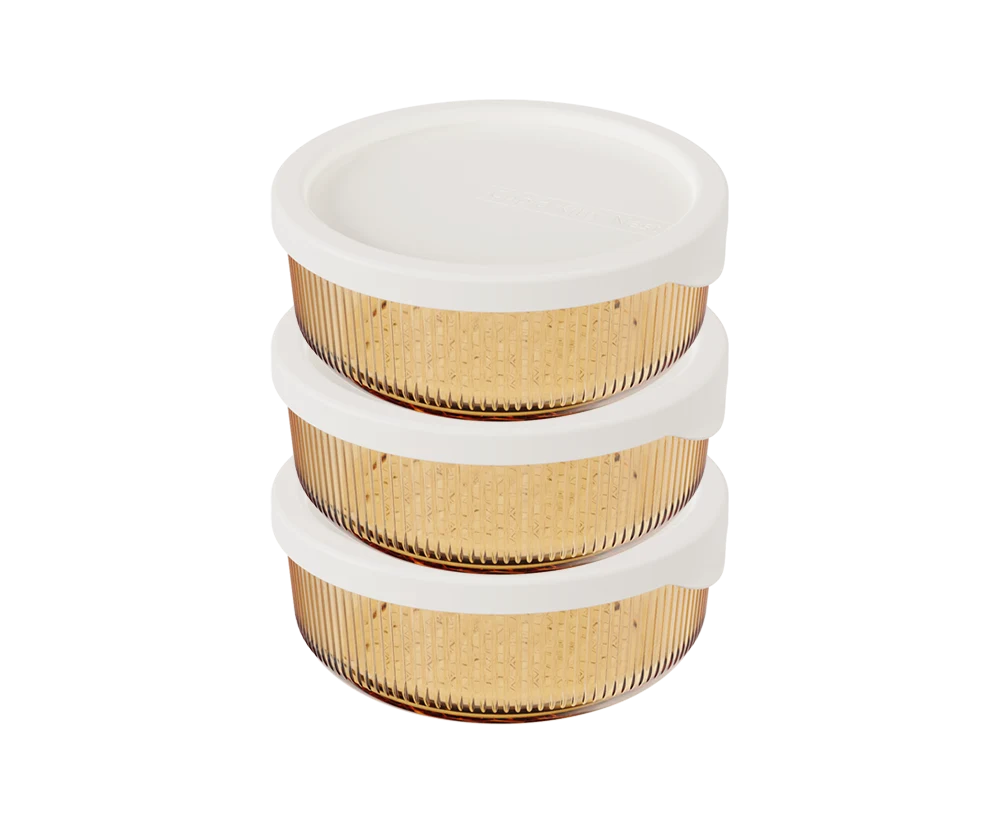 Round Ribbed Food Container