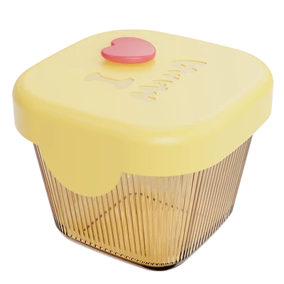 Square Ribbed Food Container