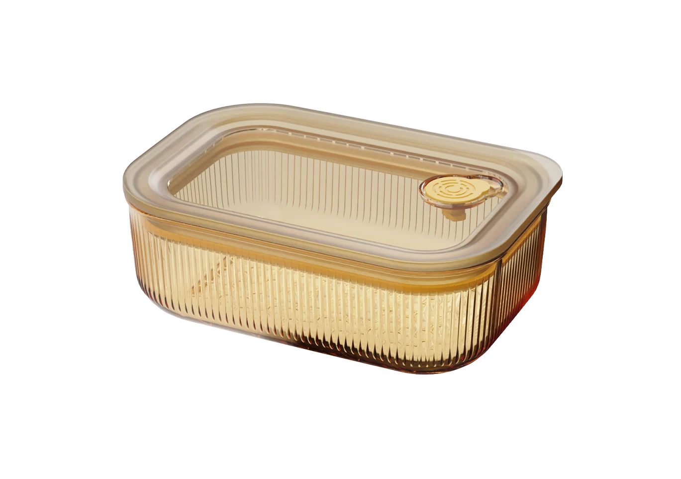 Rectangular Ribbed Food Container