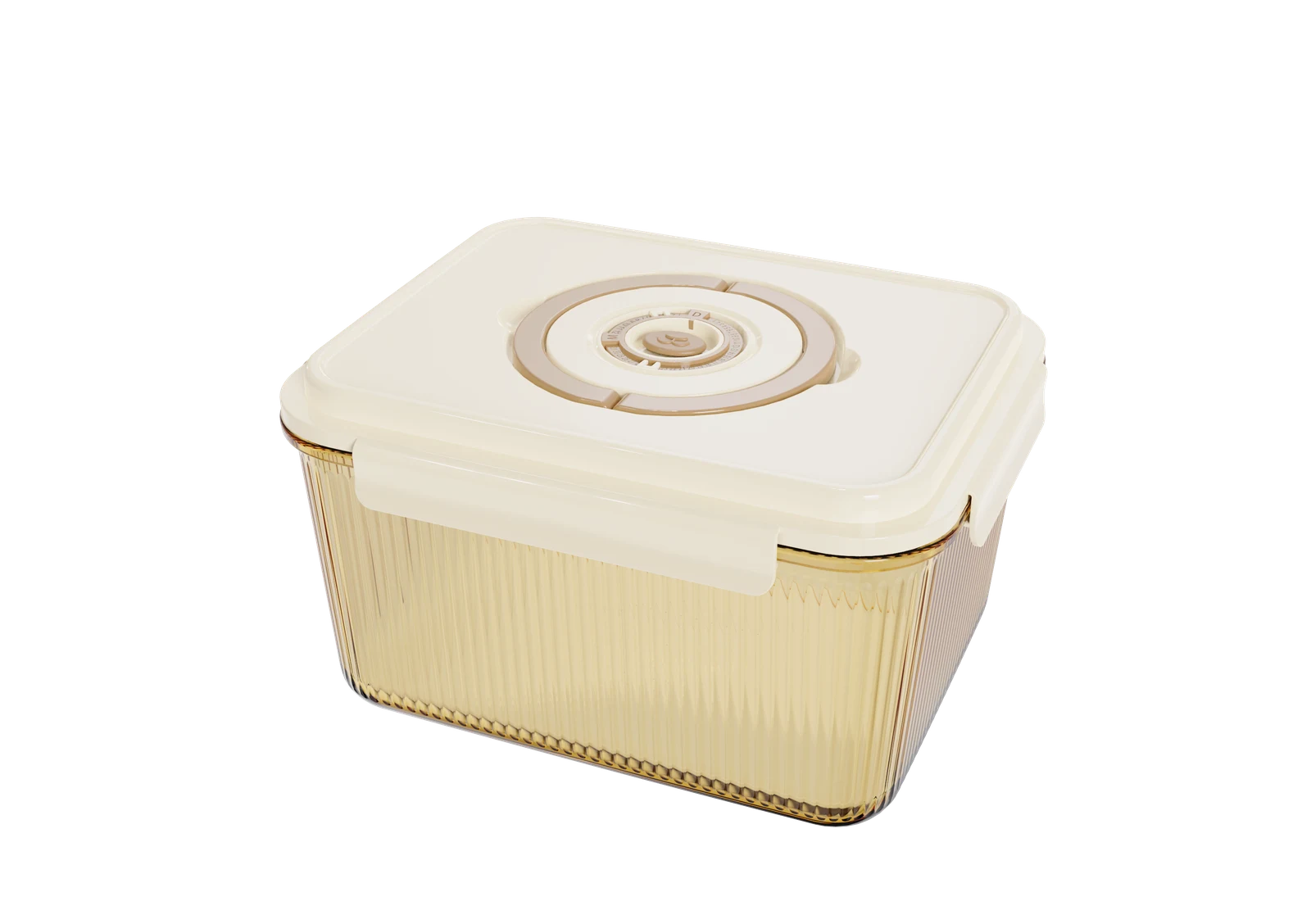 Rectangular Ribbed Food Container
