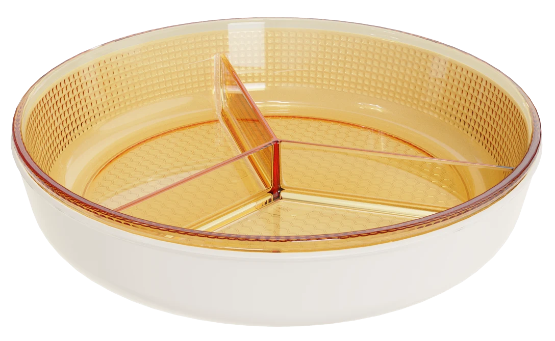 Round Dotted Serving Dish