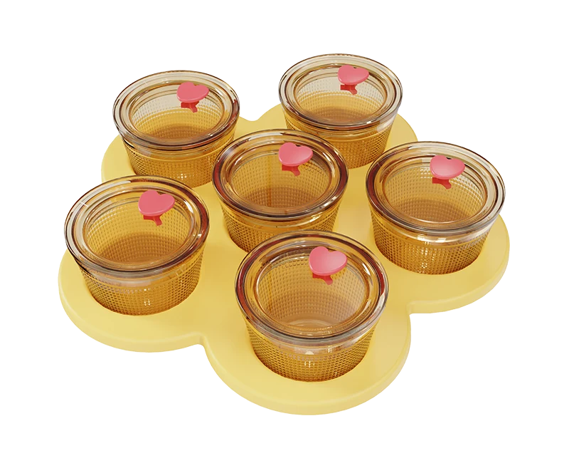 Round Textured Food Container