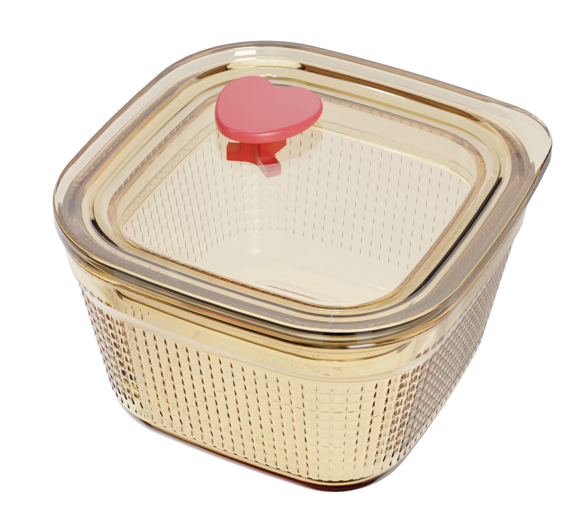 Square Textured Food Container