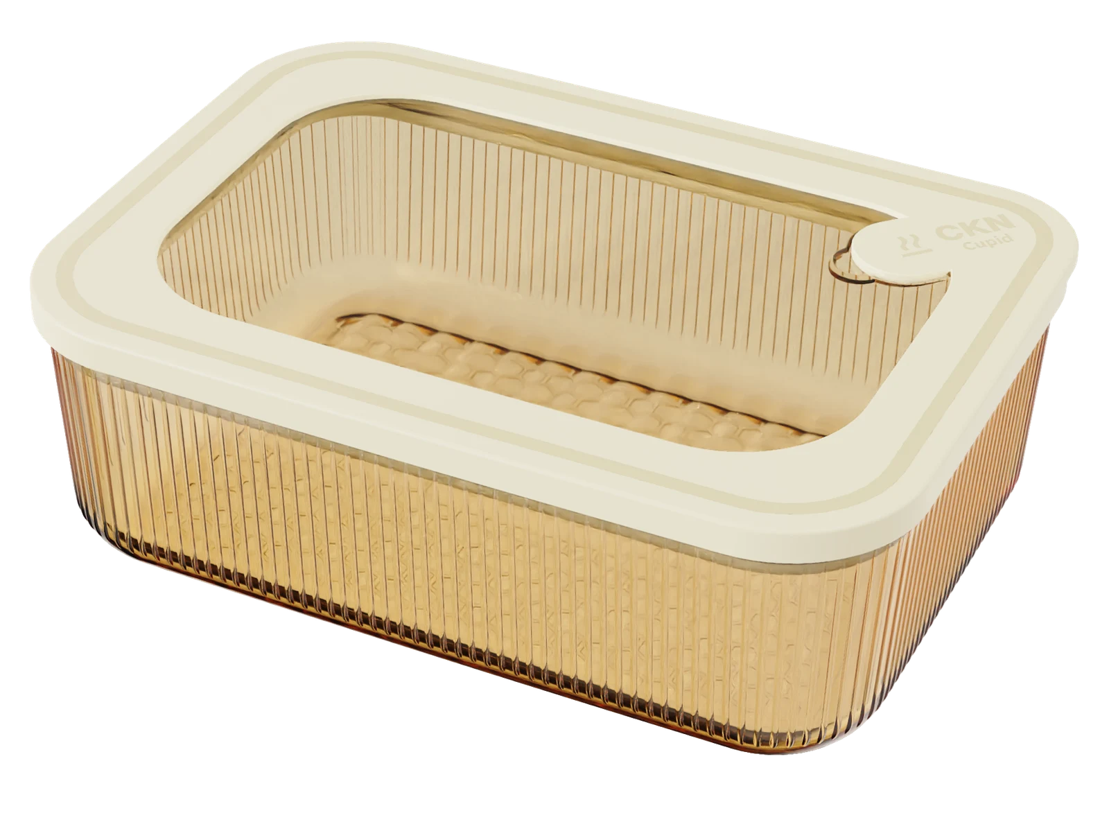 Rectangular Ribbed Food Container