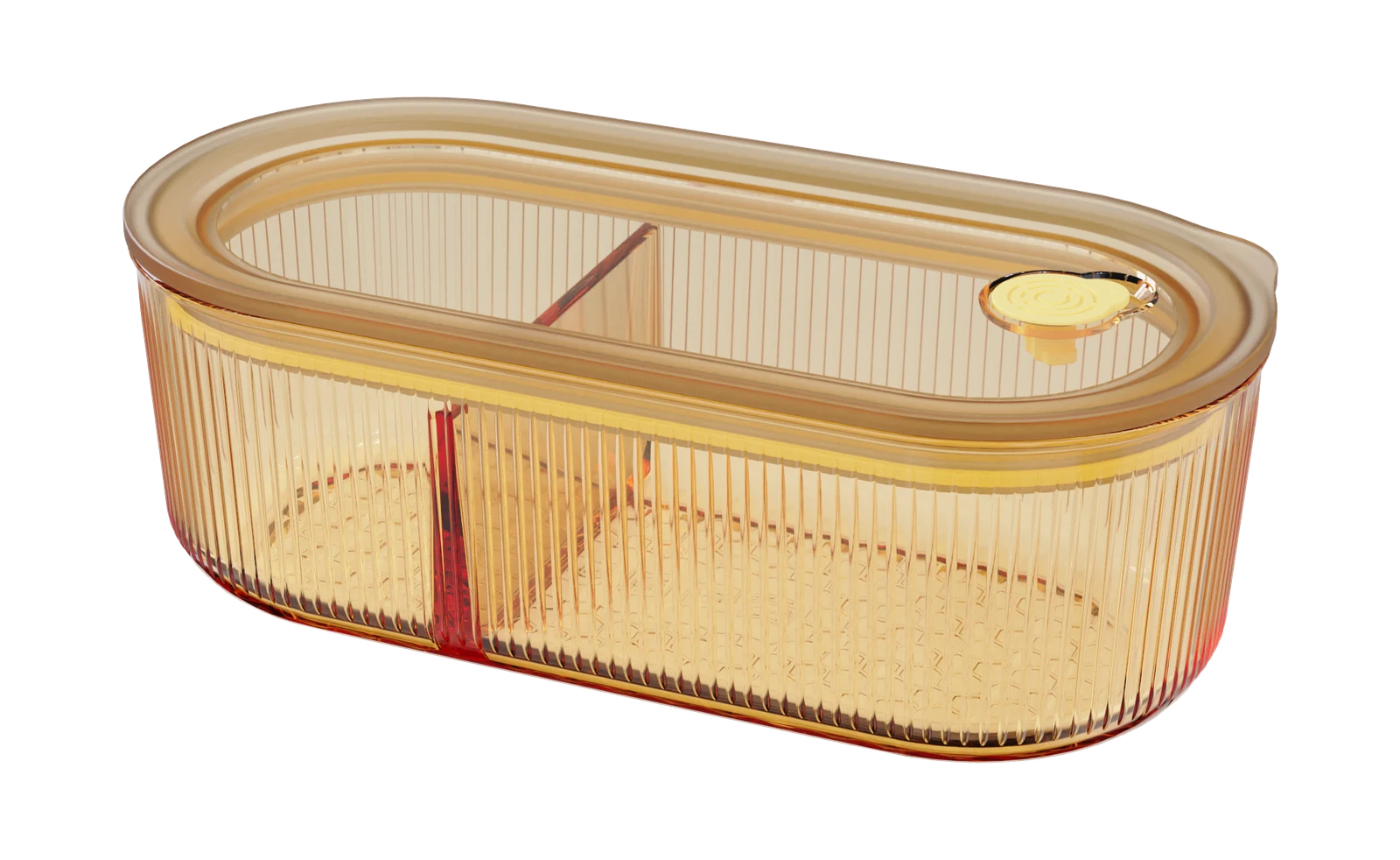 Oval Ribbed Food Container