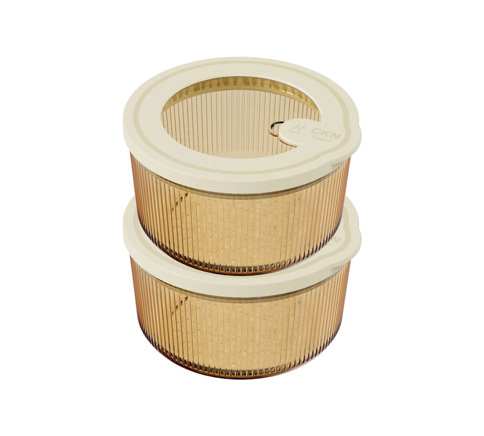 Round Ribbed Food Container