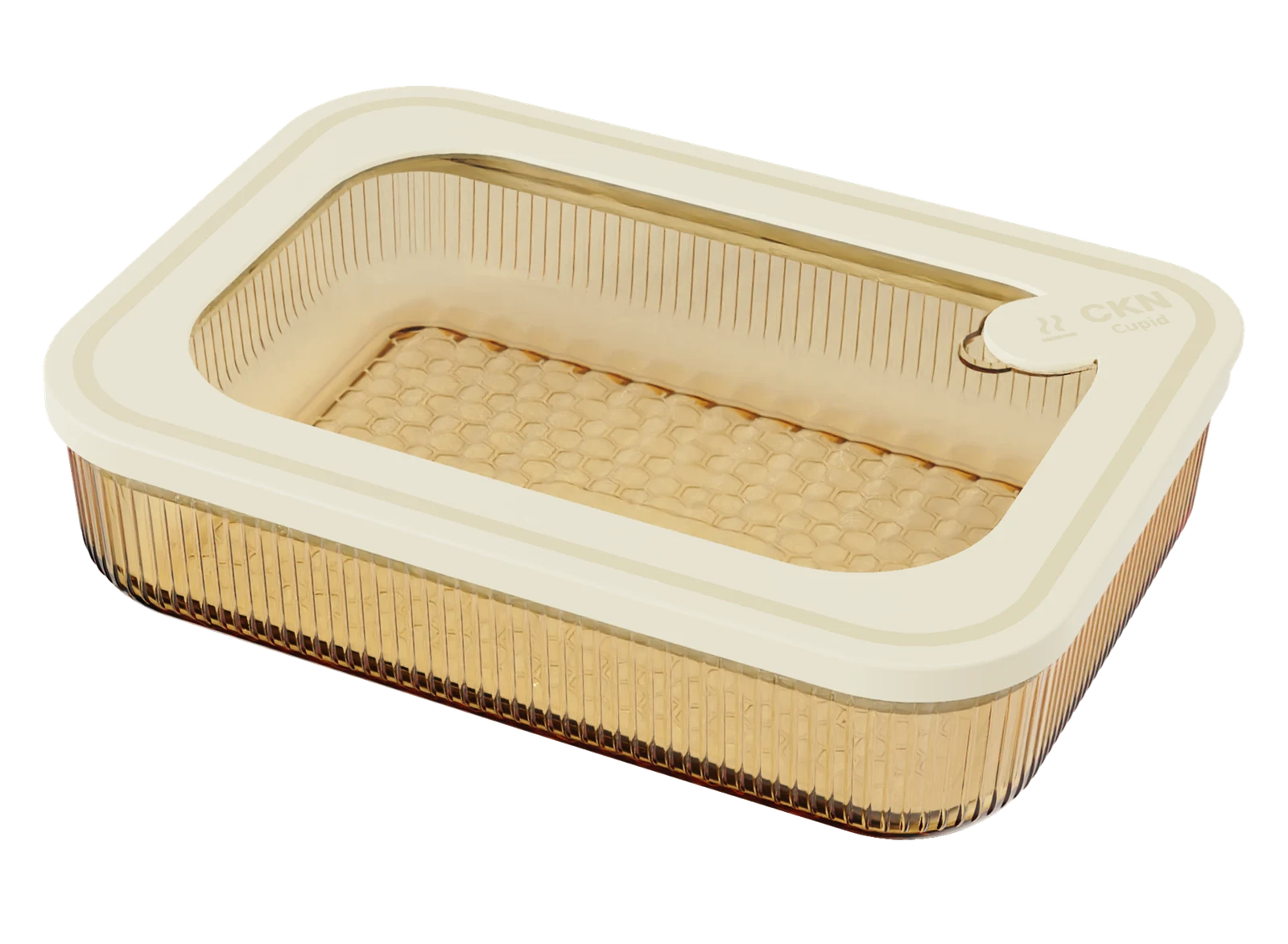Rectangular Ribbed Food Container