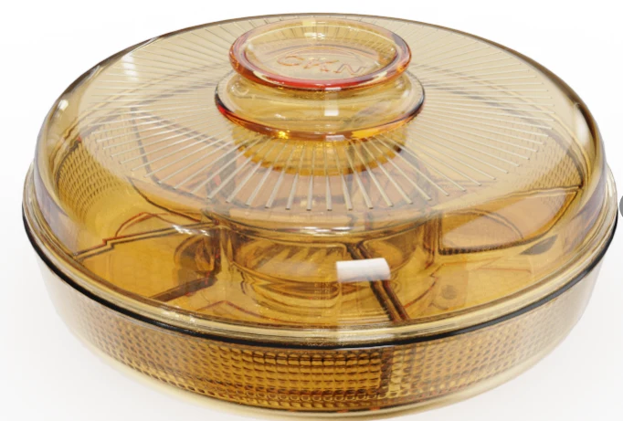 Round Dotted Food Container