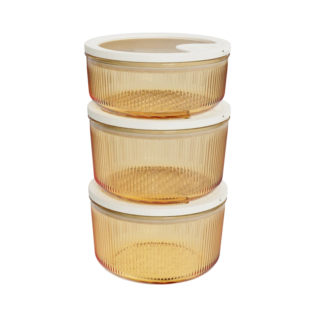 Round Ribbed Food Container