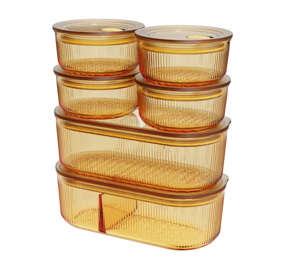 Ribbed Food Container
