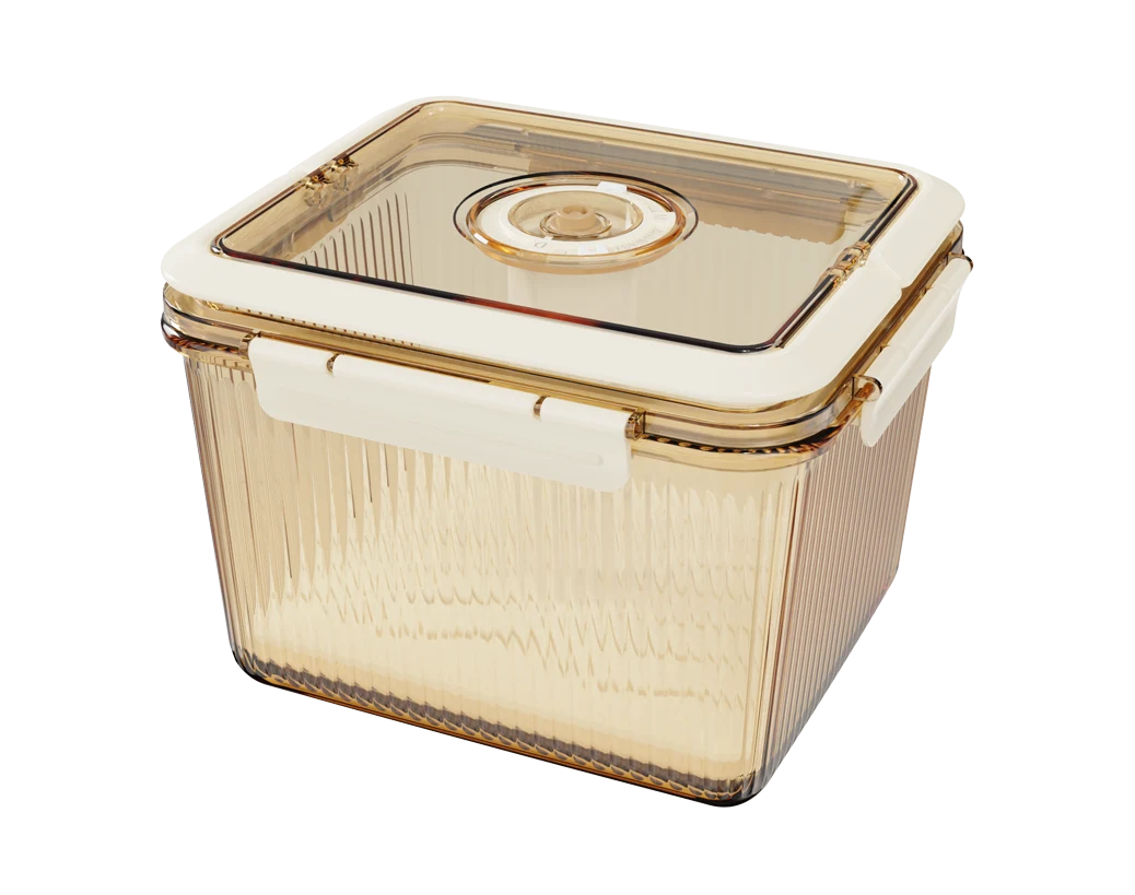 Rectangular Ribbed Storage Container