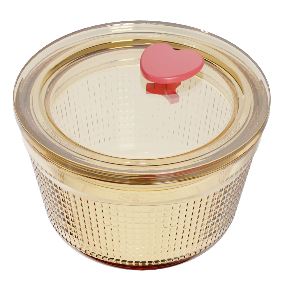 Round Textured Food Container