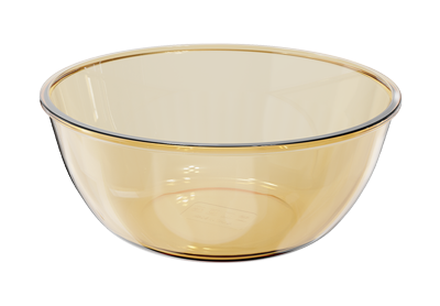 Smooth-Finish Amber Borosilicate Glass Salad & Serving Bowl – 4200 ml, product code 38447