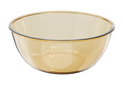 Smooth-Finish Amber Borosilicate Glass Salad & Serving Bowl – 5250 ml, product code 38448